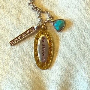Silpada retired Be Strong Necklace